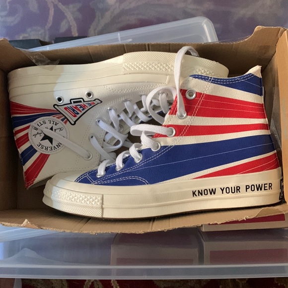Women’s Converse “Know Your Power/ Be Heard” High Tops - Picture 1 of 7